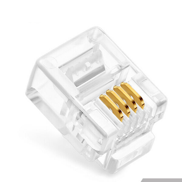 100-PCS-font-b-RJ11-b-font-6P4C-Modular-Plug-Conector-de-Rede-Cabeç